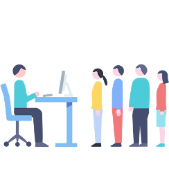 受付業務が属人化している